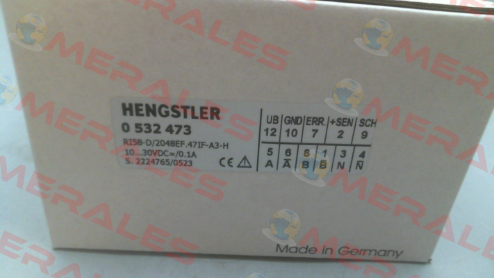 p/n: 0532473, Type: RI58-D/ 2048EF.47IF-A3-H Hengstler