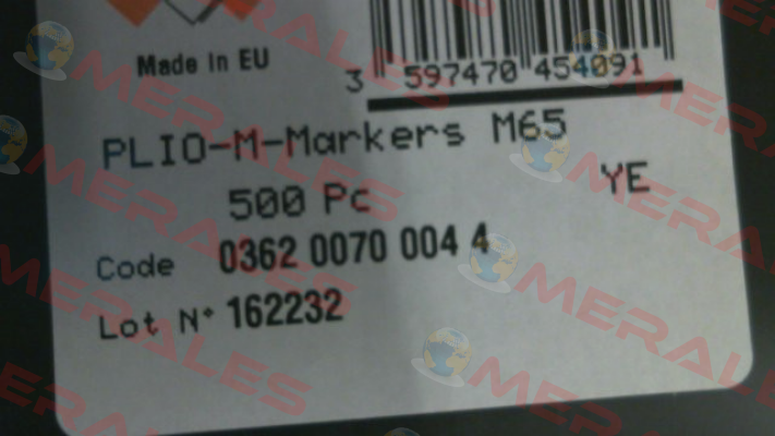 P/N: 036200700044, Type: M-65 4 Ses Sterling