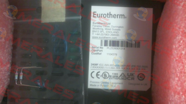 2408F/CC/VH/RD/RR/WP/RF/PB Eurotherm