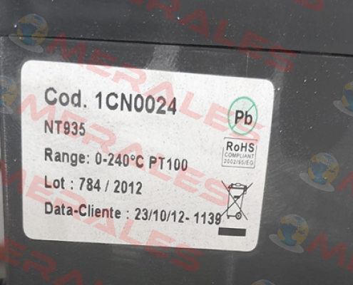 P/N: 1CN0131 Type: NT935 Tecsystem