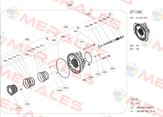 A18801L / KITAM-CV-DISTRIB-MS18/35-NBR- 2 Poclain