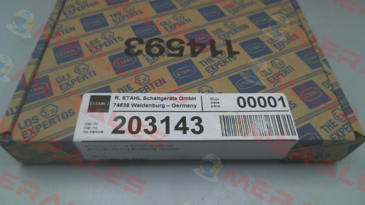 P/N: 203143, Type: 9170/21-10-11s Stahl