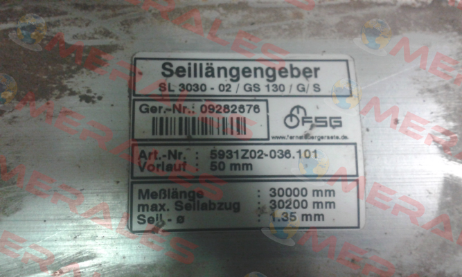 SL3030-PW1023-GS190/G/S (5720Z52-256.024)  FSG Fernsteuergeräte