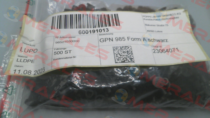 985 0103 0000 / GPN 985 / 0103 Poppelmann