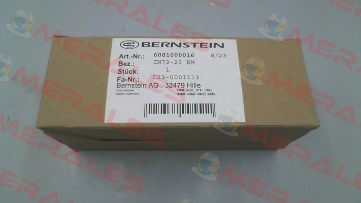 6081000016 / IN73-20 RM Bernstein