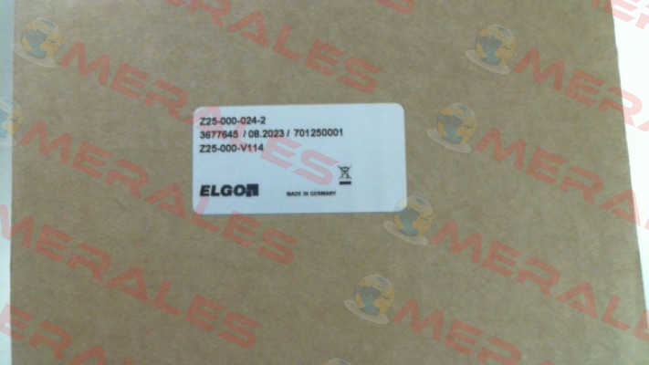 Z25 - 000 - 024 - 2 Elgo