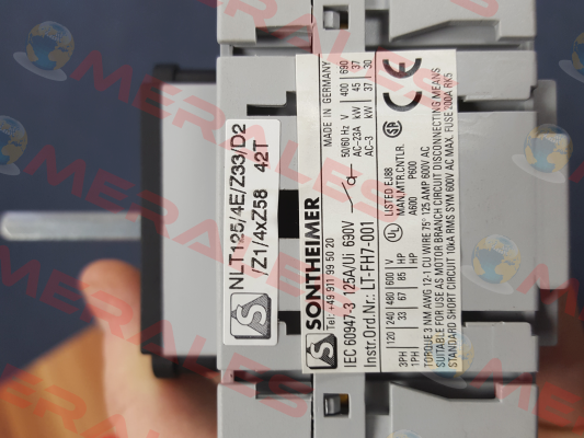 NLT125/4E/Z33-D2/1/4x58/62 Sontheimer