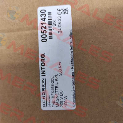 00521430 /  KPL BFK458-20E 205V 260NM Kendrion