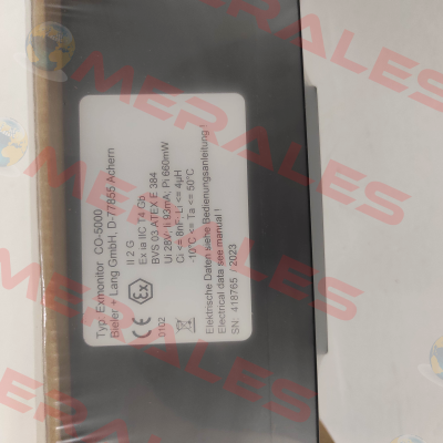 12.600580.4 / Exmonitor CO-1000 Bieler Lang