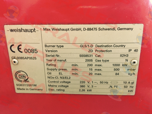 601150 Weishaupt