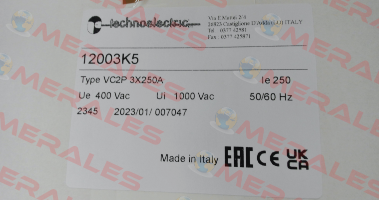 12003K5 Technoelectric