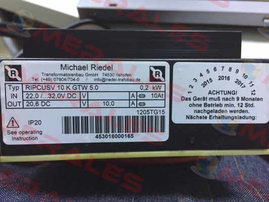 RIPCUSV 10K GTW5.0 Michael Riedel Transformatorenbau