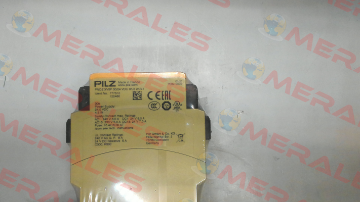 p/n: 777510, Type: PNOZ XV3P 30/24 VDC 3n/o 2n/o t Pilz
